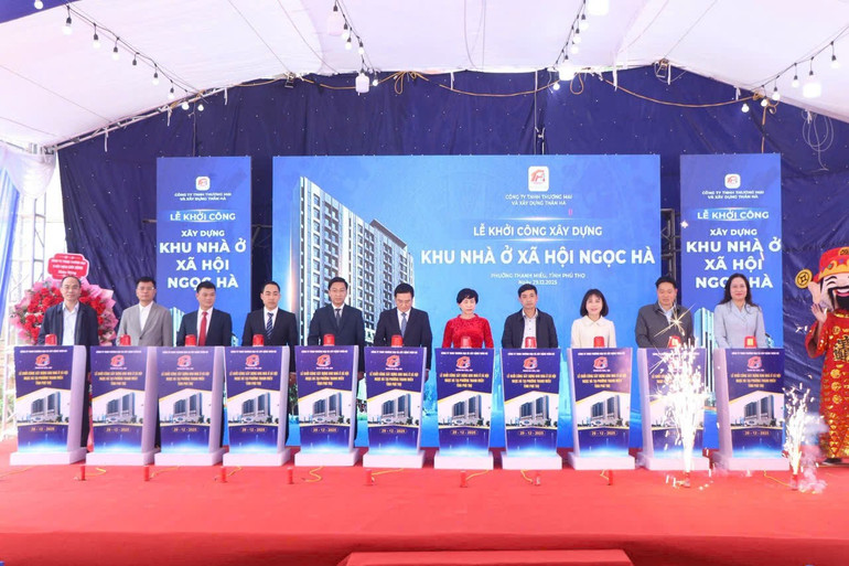 Tỉnh Phú Thọ: Khởi công 12 dự án nhà ở xã hội năm 2025